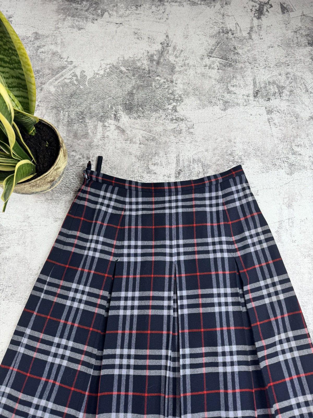 Burberry 90s Burberrys Nova Plaid Checked Midi Maxi 42 Dress Skirt Size 42" / US 20 - 5 Thumbnail