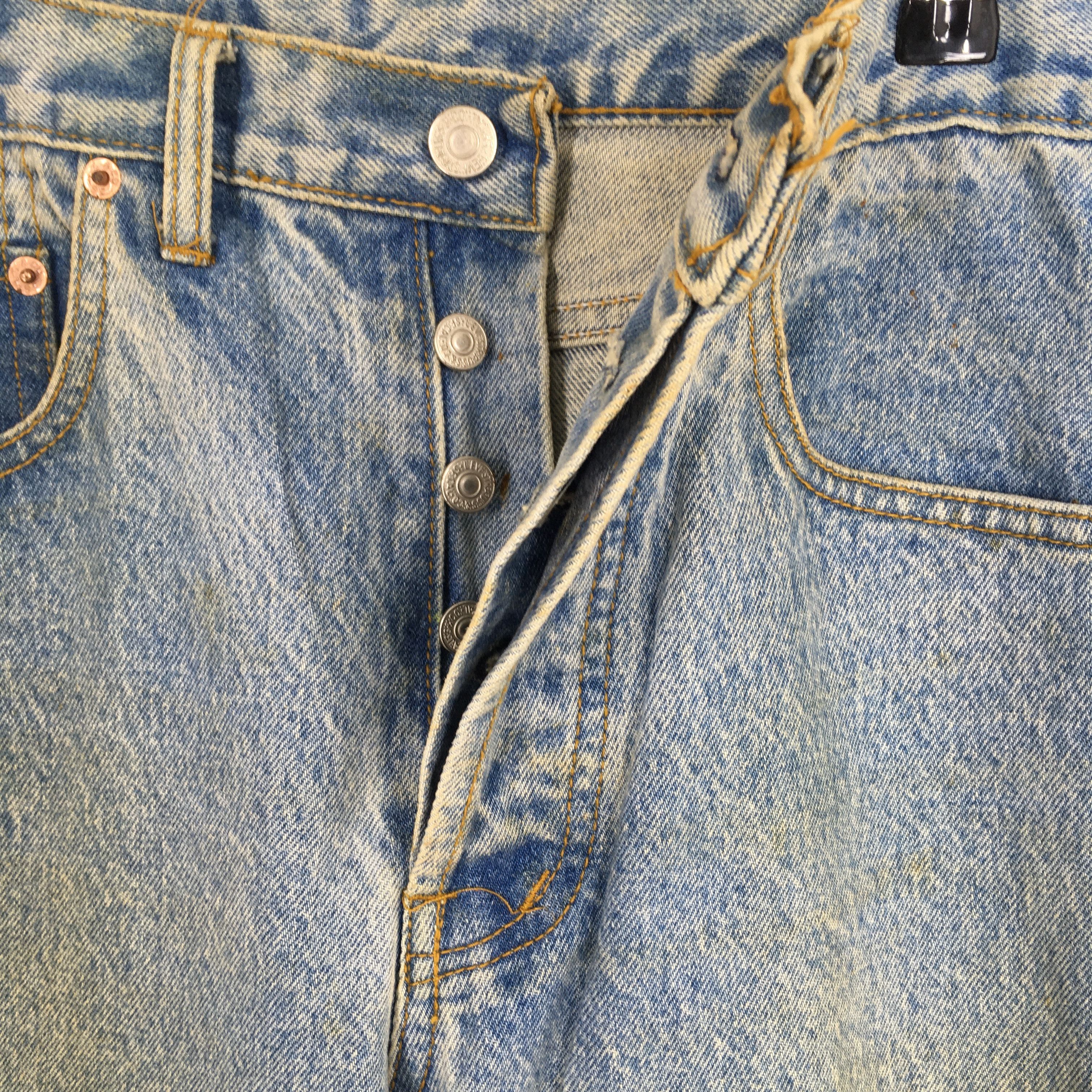 Levi's Size 30x33.5 Vintage 90s Levi's 501 Stonewash Denim S1796 Size US 30 / EU 46 - 6 Thumbnail