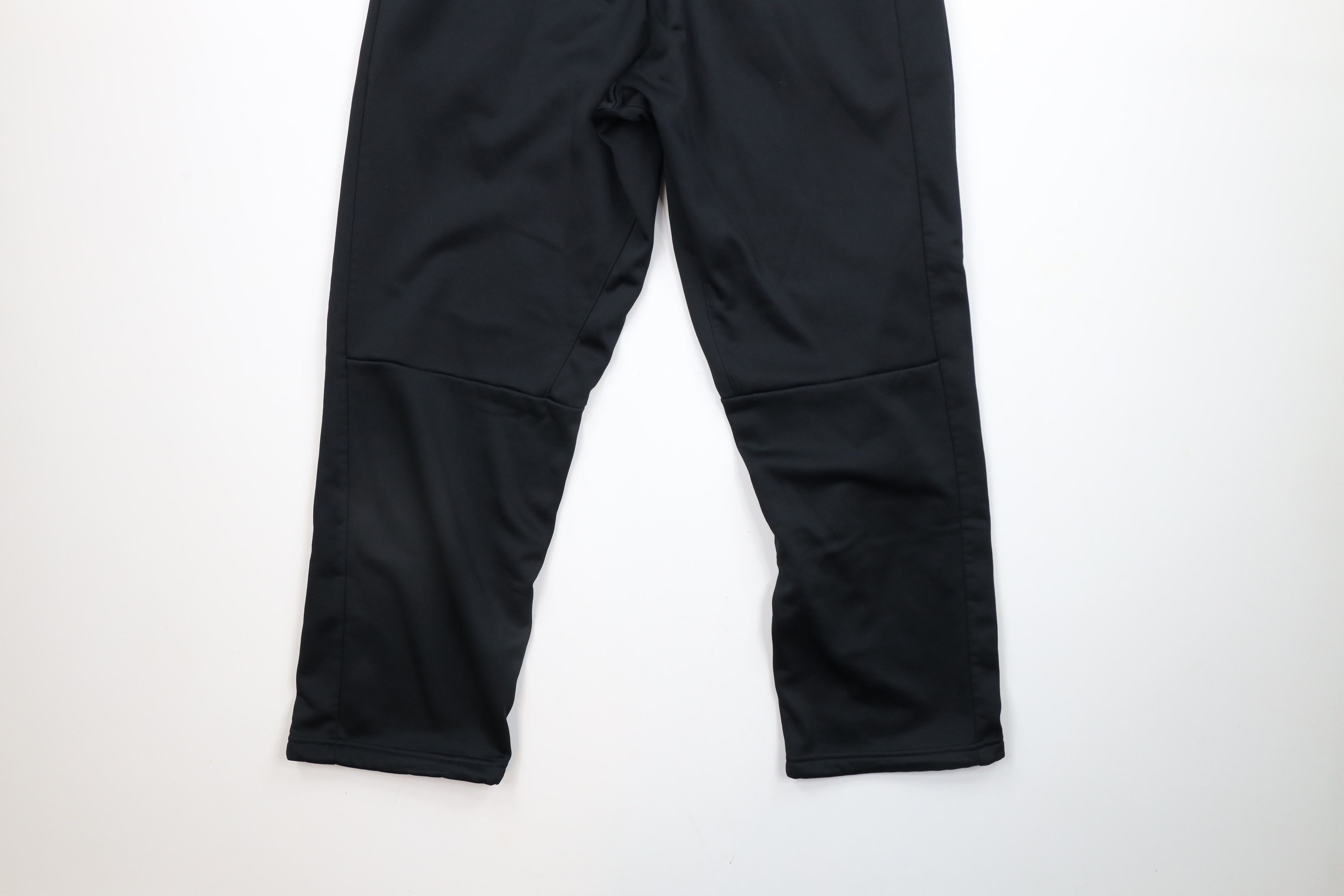 Nike × Vintage Vintage Nike Mini Swoosh Wide Leg Sweatpants Pants Black Size 36 - 11 Thumbnail