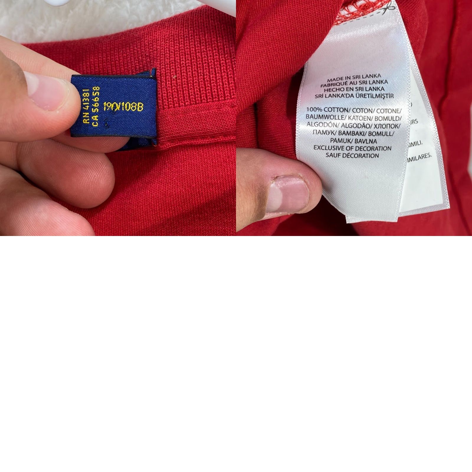 Polo Ralph Lauren Polo Ralph Lauren Mens XXL Shirt Red Short Sleeve 100% Cotton Polo by Ralph Lauren Embroidered Logo Pony Red Blue Decade 90s Size US XXL / EU 58 / 5 - 8 Thumbnail
