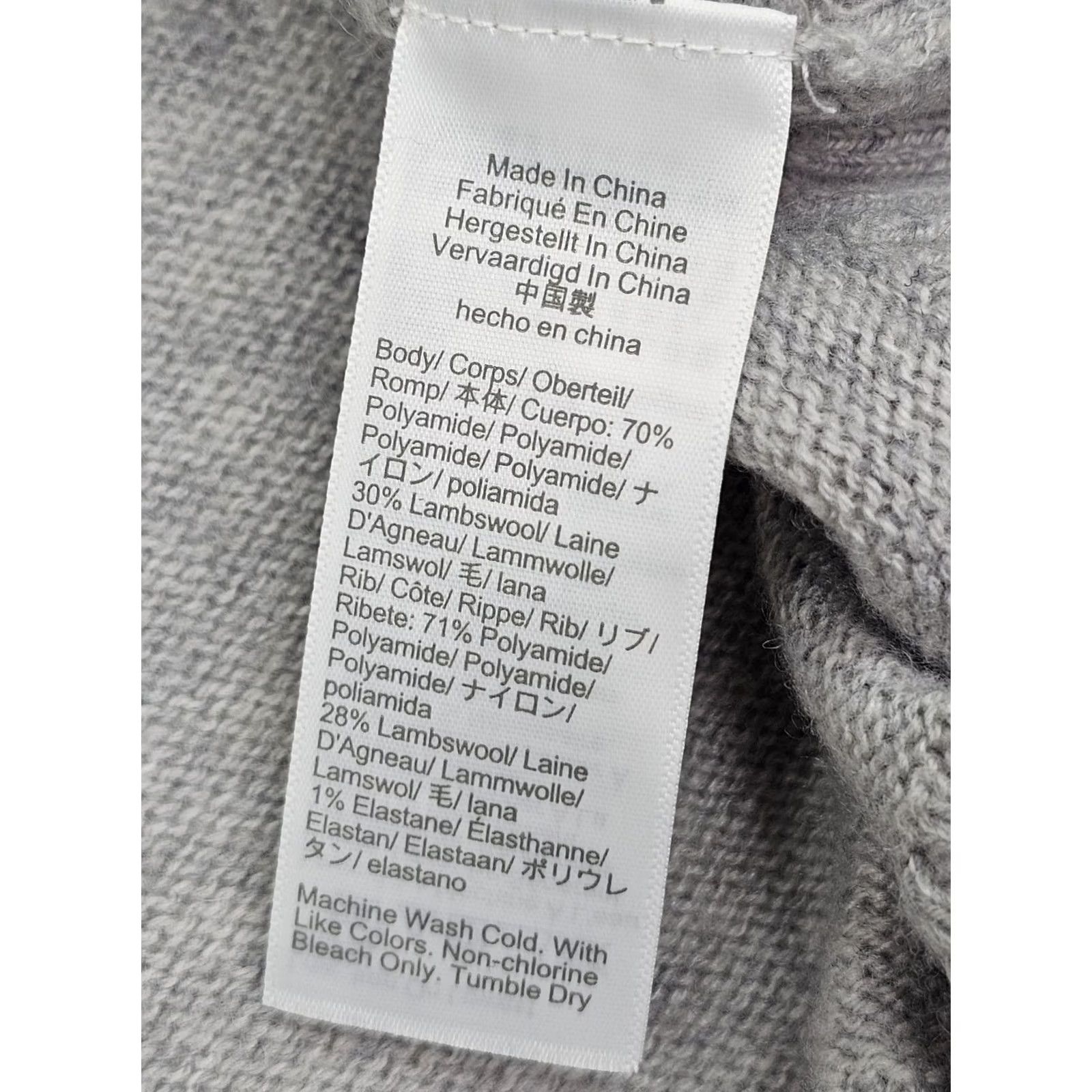J.Crew J.CREW Lambswool Blend Henley Sweater Men M Gray Crew Neck EUC Pullover Knit Long Sleeve Solid Pattern Casual Preppy Size US M / EU 48-50 / 2 - 4 Thumbnail