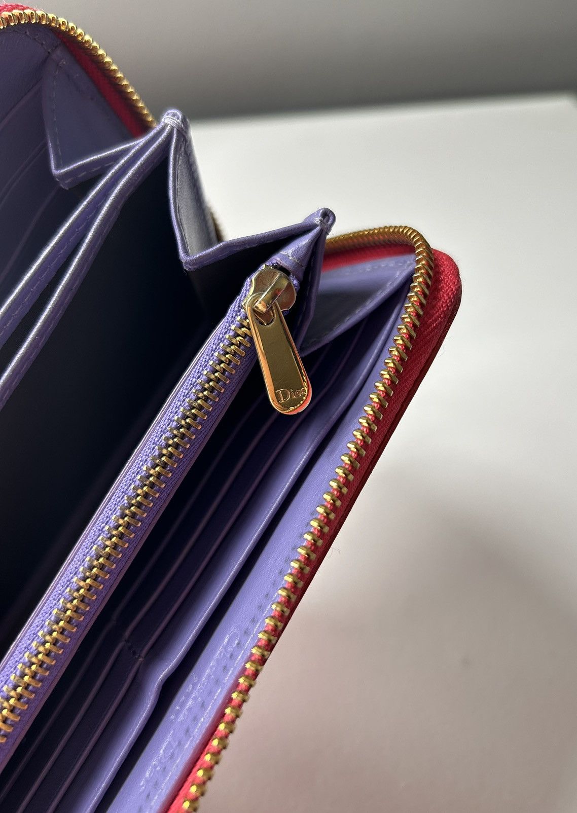 Dior Christian Dior Diorissimo Red Patent Leather Zippy Wallet Size ONE SIZE - 12 Thumbnail