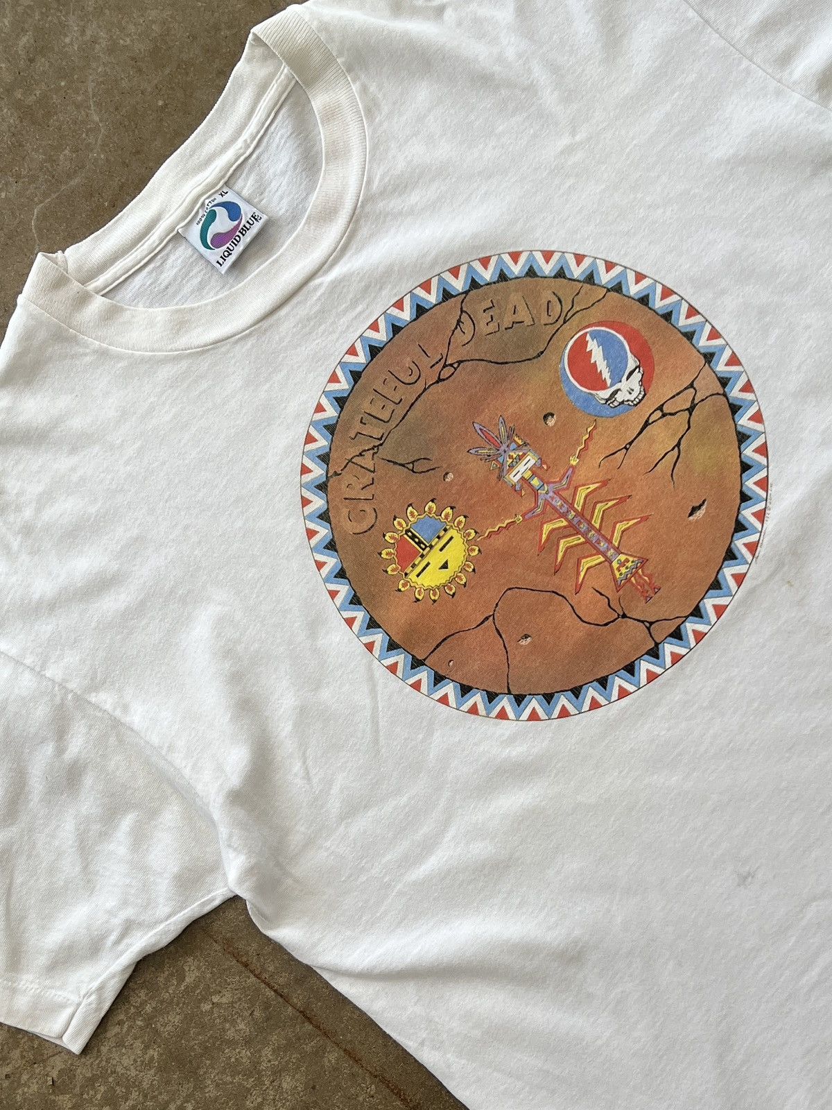 Band Tees Vintage 1992 Grateful Dead Native Liquid Blue Tee XL Size US XL / EU 56 / 4 - 1 Thumbnail