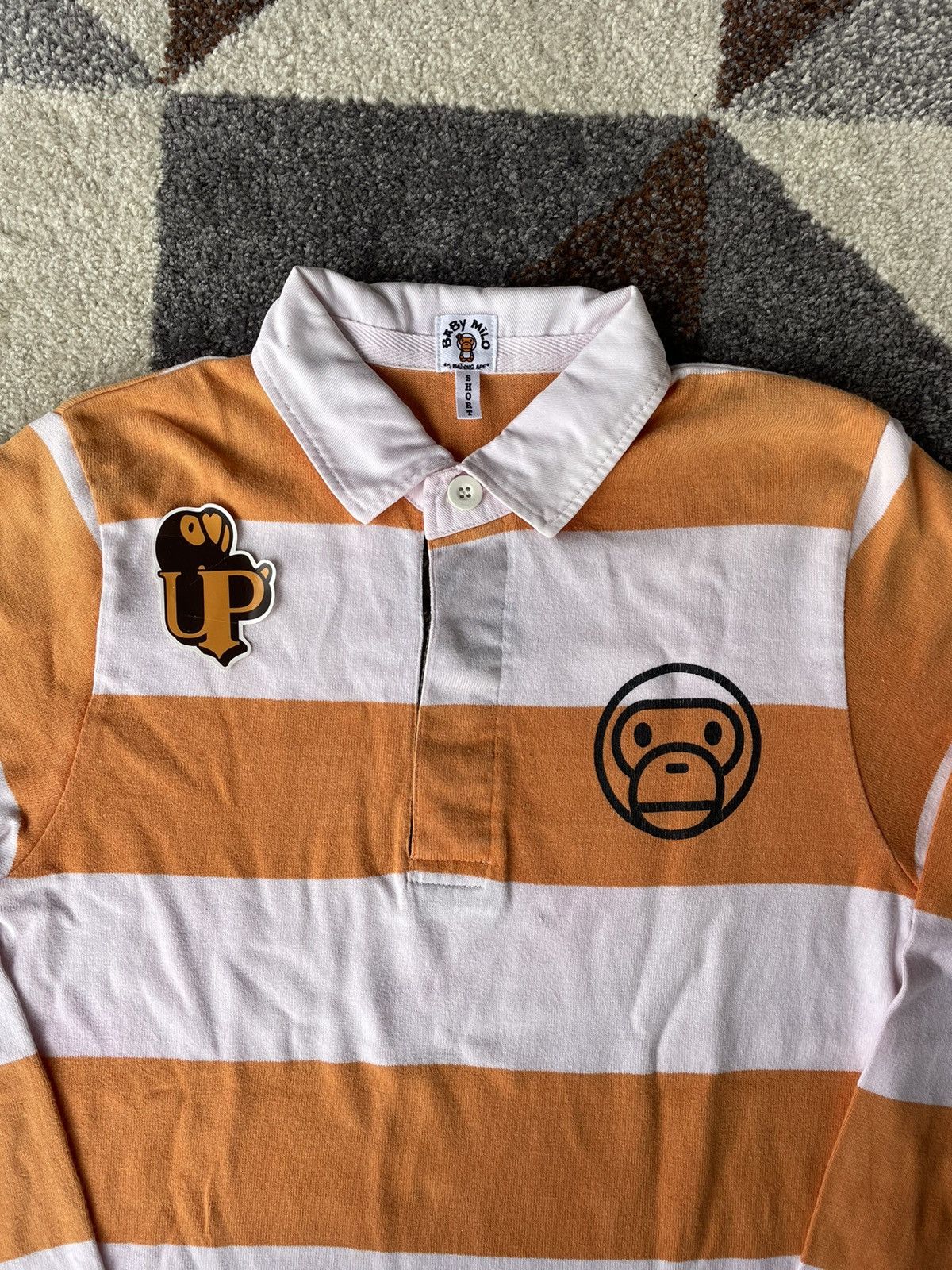 Bape Baby Milo Striped Rugby Shirt Size S / US 4 / IT 40 - 2 Thumbnail