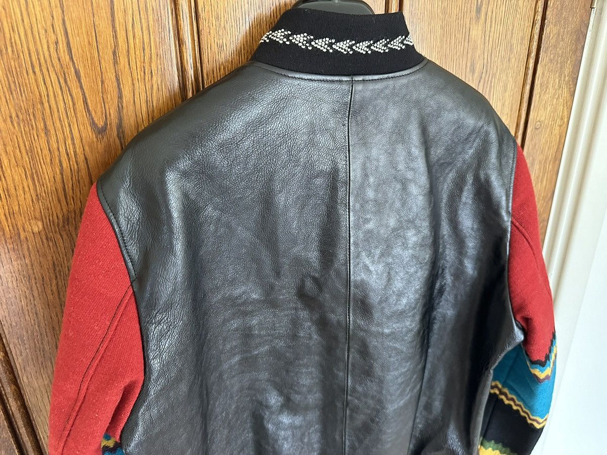 Saint Laurent Paris Saint Laurent leather teddy jacket 50 blue red black Size US M / EU 48-50 / 2 - 18 Thumbnail