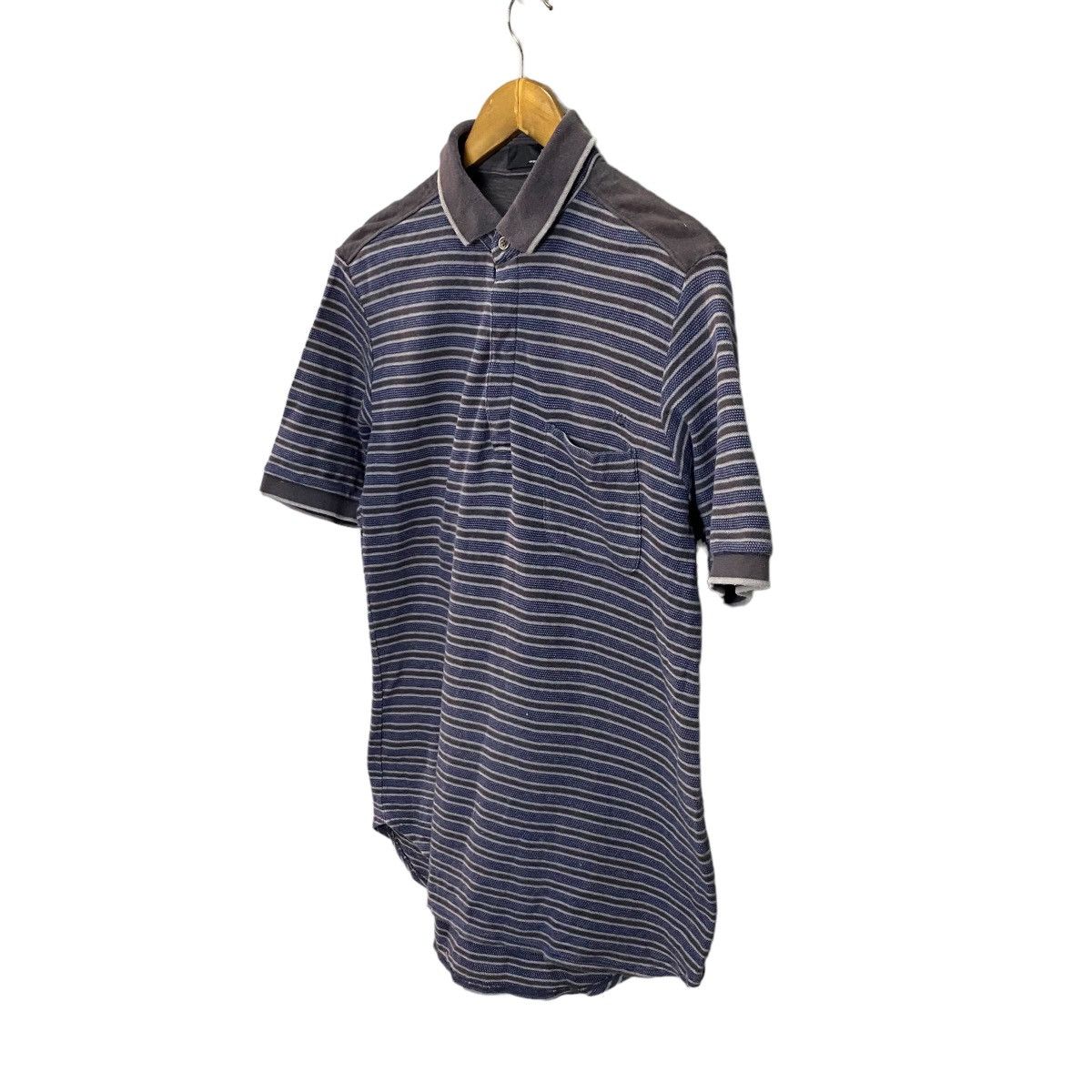 Undercover × Uniqlo Undercover X Uniqlo single pocket stripe polo shirt Size US L / EU 52-54 / 3 - 3 Thumbnail