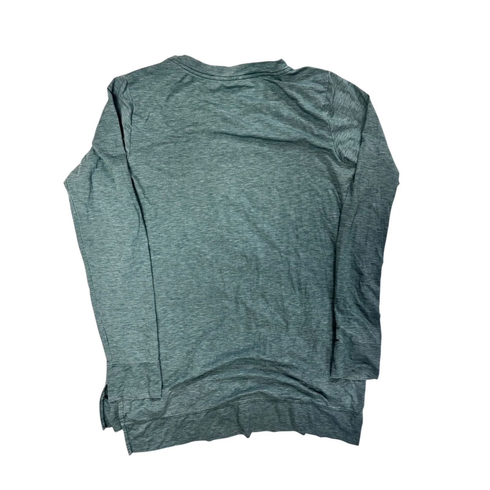 Patagonia Patagonia Women's M Long Sleeve Activewear Top Teal Heather Crew Neck Run Hiking Yoga Gym Size M / US 6-8 / IT 42-44 - 4 Thumbnail