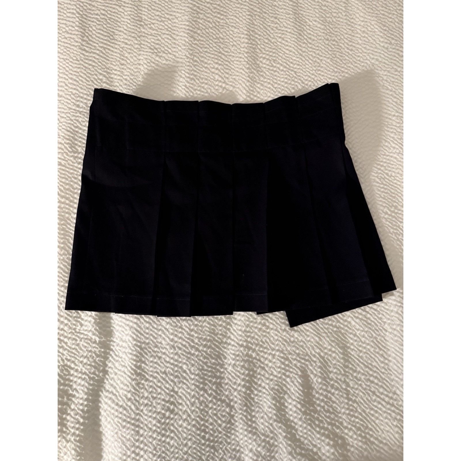 Limi Feu Limi Feu Wool Pleated Mini Skirt Black Japan Wrap Snap Close Size 28" / US 6 / IT 42 - 1 Thumbnail