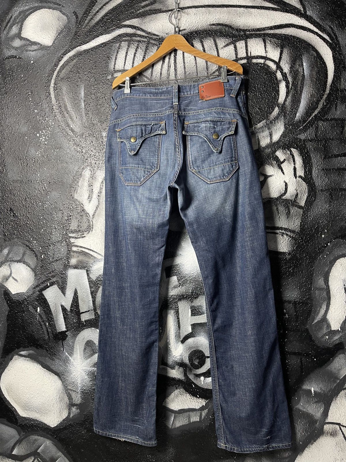 G-Star G-Star RAW Limit Regular Cotton Blue Denim Wide Leg Jeans Men’s Size W34 L34 Size US 34 / EU 50 - 1 Thumbnail