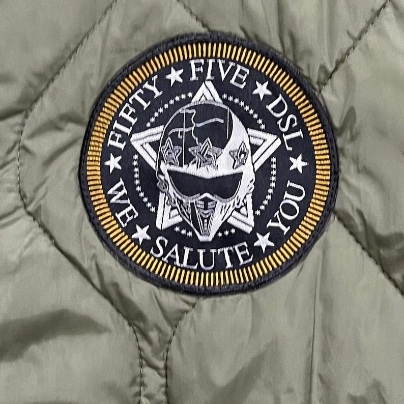 55DSL 55DSL Military Style Quilted Zipper Jacket Size US L / EU 52-54 / 3 - 7 Thumbnail