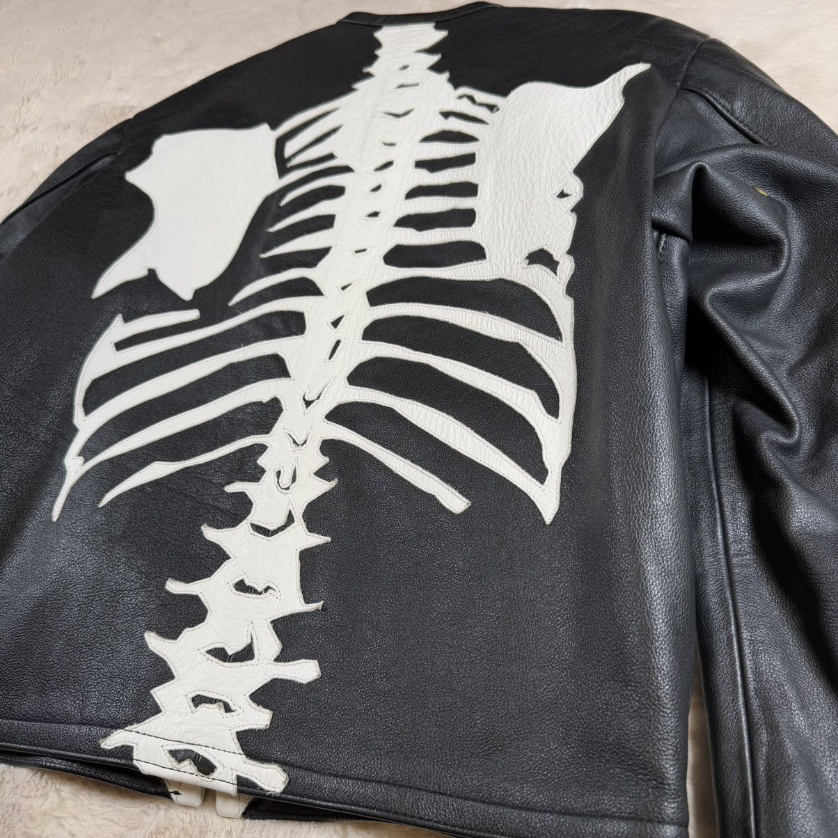 Supreme × Vanson Leathers Supreme Vanson Leather Bones Jacket Black Men’s M (FW17) Size US M / EU 48-50 / 2 - 5 Thumbnail
