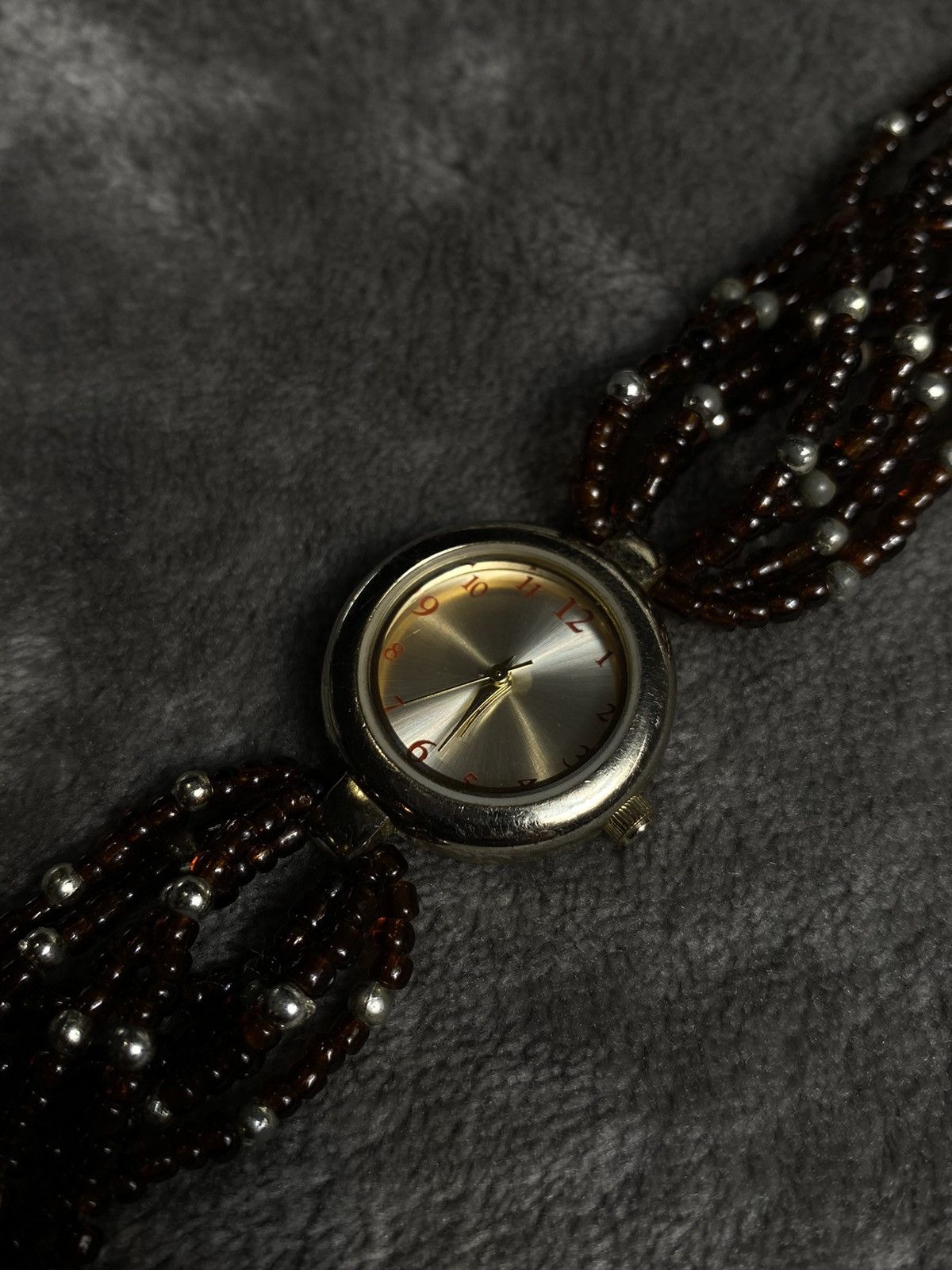 Japanese Brand × Vintage Futuristic Vintage Japan Beaded Bracelet Watch - Work 100% Size ONE SIZE - 1 Thumbnail