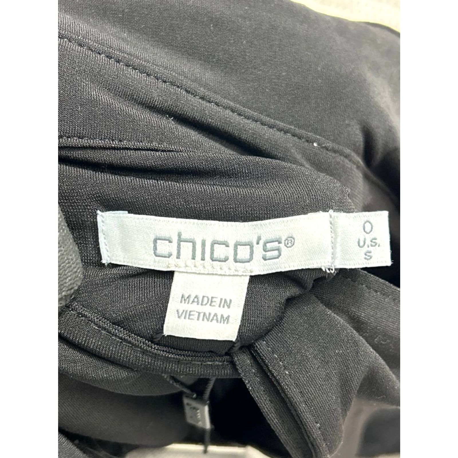 Vintage Chicos Jumpsuit Belted Jersey Maxi Womens Small Black Stretch Relaxed Fit New Size S / US 4 / IT 40 - 6 Thumbnail