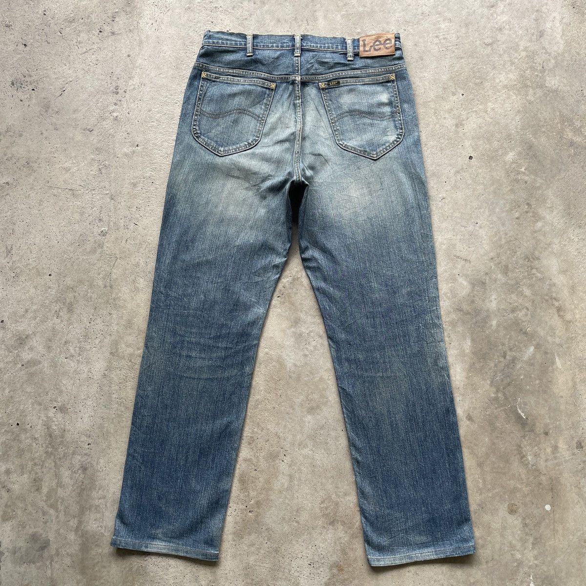 Japanese Brand Vintage Japan 🇯🇵 Lee Jeans Faded Denim Pants RUSTY W33x30 Size US 33 - 12 Thumbnail