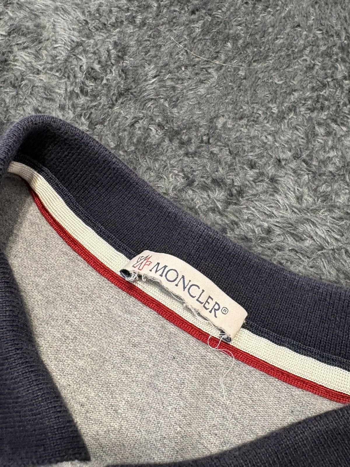 Moncler Moncler Basic Gray Polo Tee Shirt Size M / US 6-8 / IT 42-44 - 6 Thumbnail