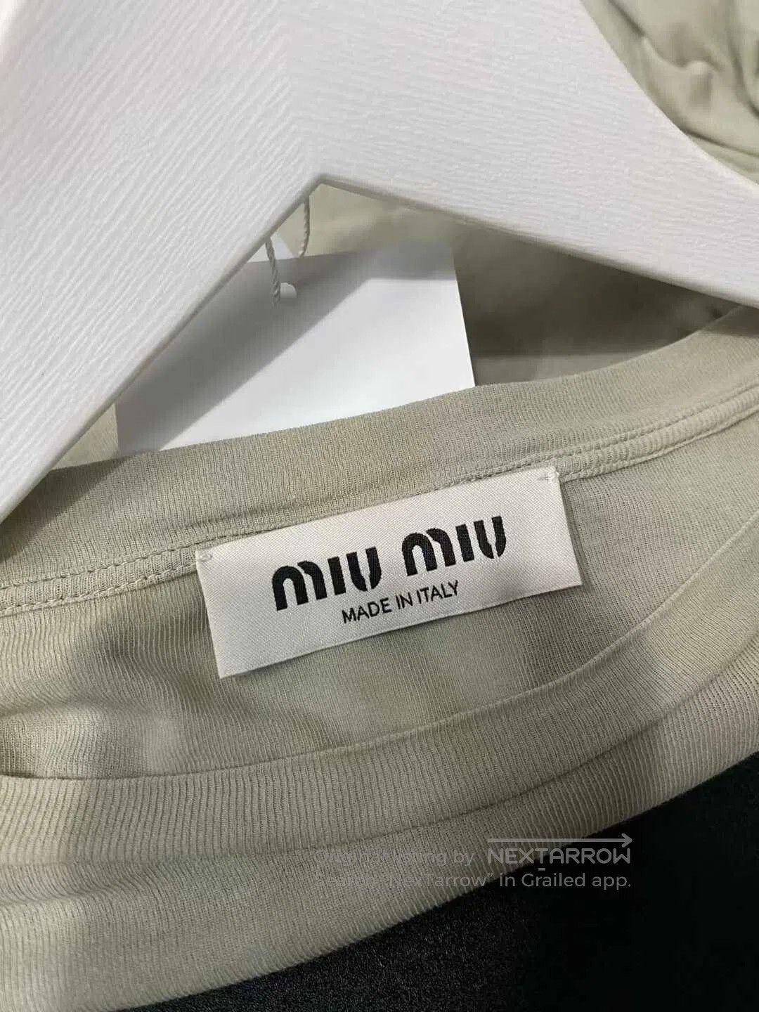 Miu Miu miu miu logo long sleeve top. Size XS / US 0-2 / IT 36-38 - 7 Thumbnail