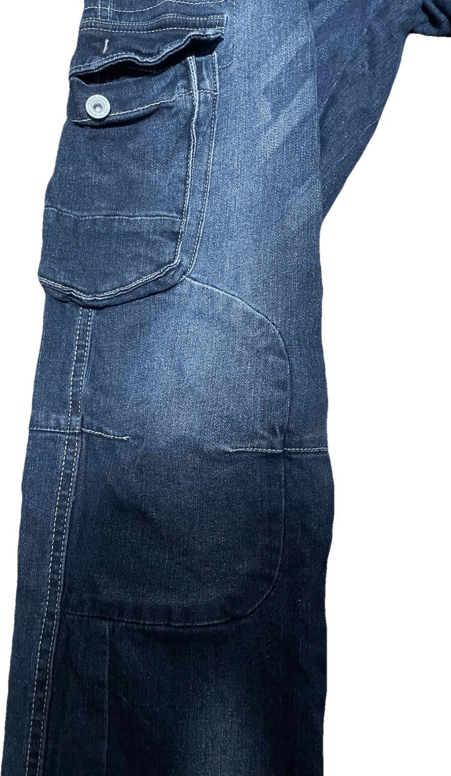 Le Grande Bleu (L.G.B.) 2000s Japanese archive cargo pocket jeans Size US 30 / EU 46 - 3 Thumbnail