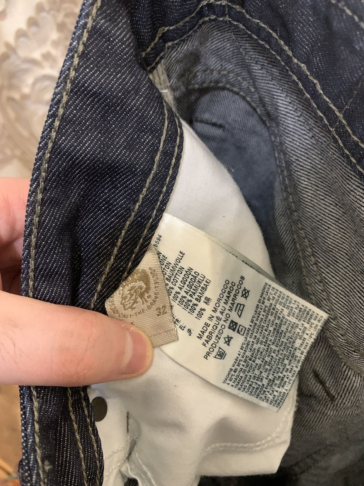 Diesel VINTAGE DIESEL INDUSTRY DENIM DIVISION JEANS RETRO Y2K 90s Size US 32 / EU 48 - 7 Thumbnail