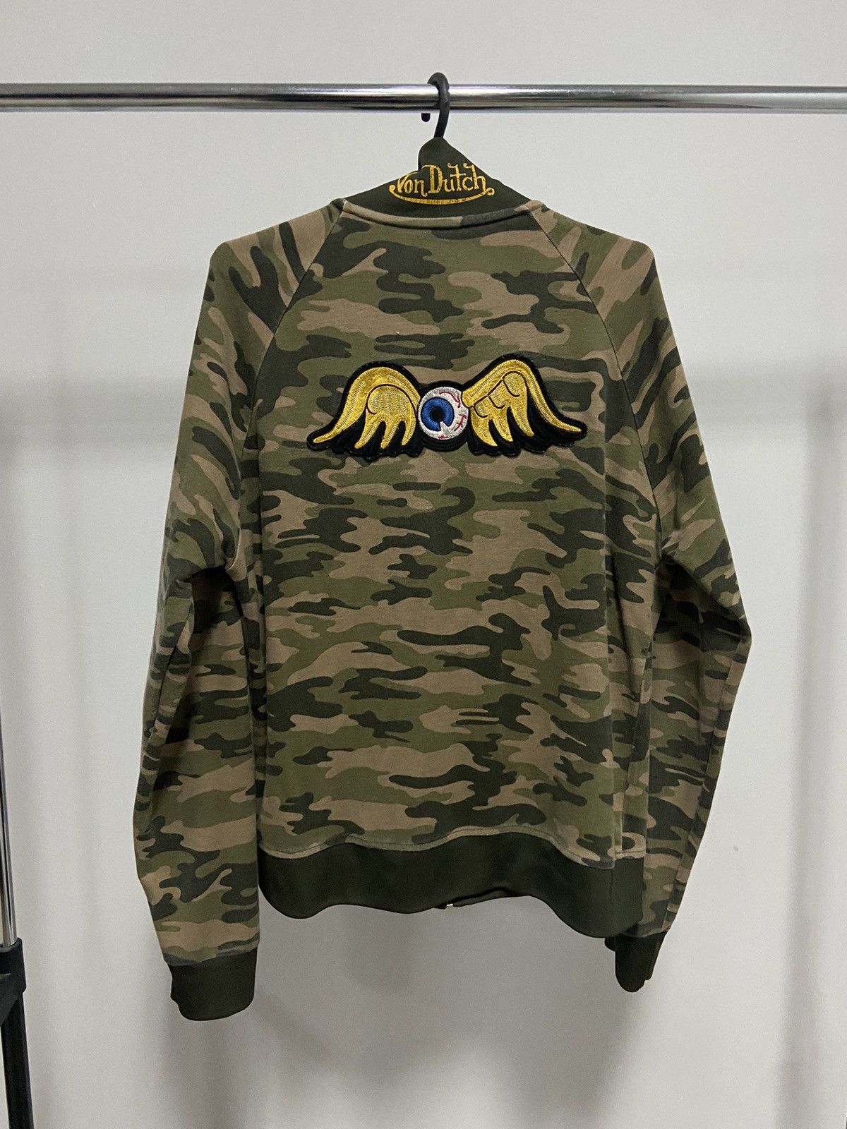 Vintage × Von Dutch Von Dutch zip sweatshirt big logo eye 👁️ vintage camouflage Size US L / EU 52-54 / 3 - 2 Thumbnail
