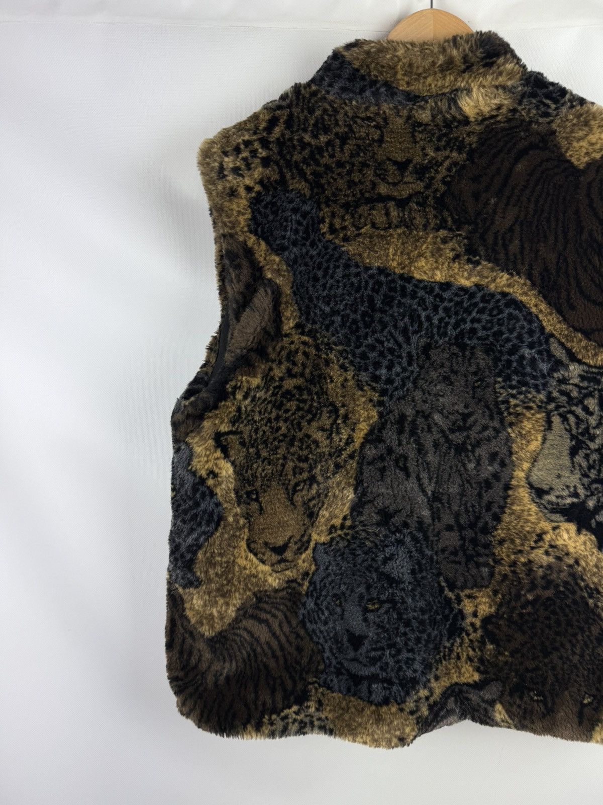 Joseph Ribkoff × Vintage Joseph Ribkoff Animal Print Faux Fur Sleeveless Vest Jacket Size M / US 6-8 / IT 42-44 - 9 Thumbnail