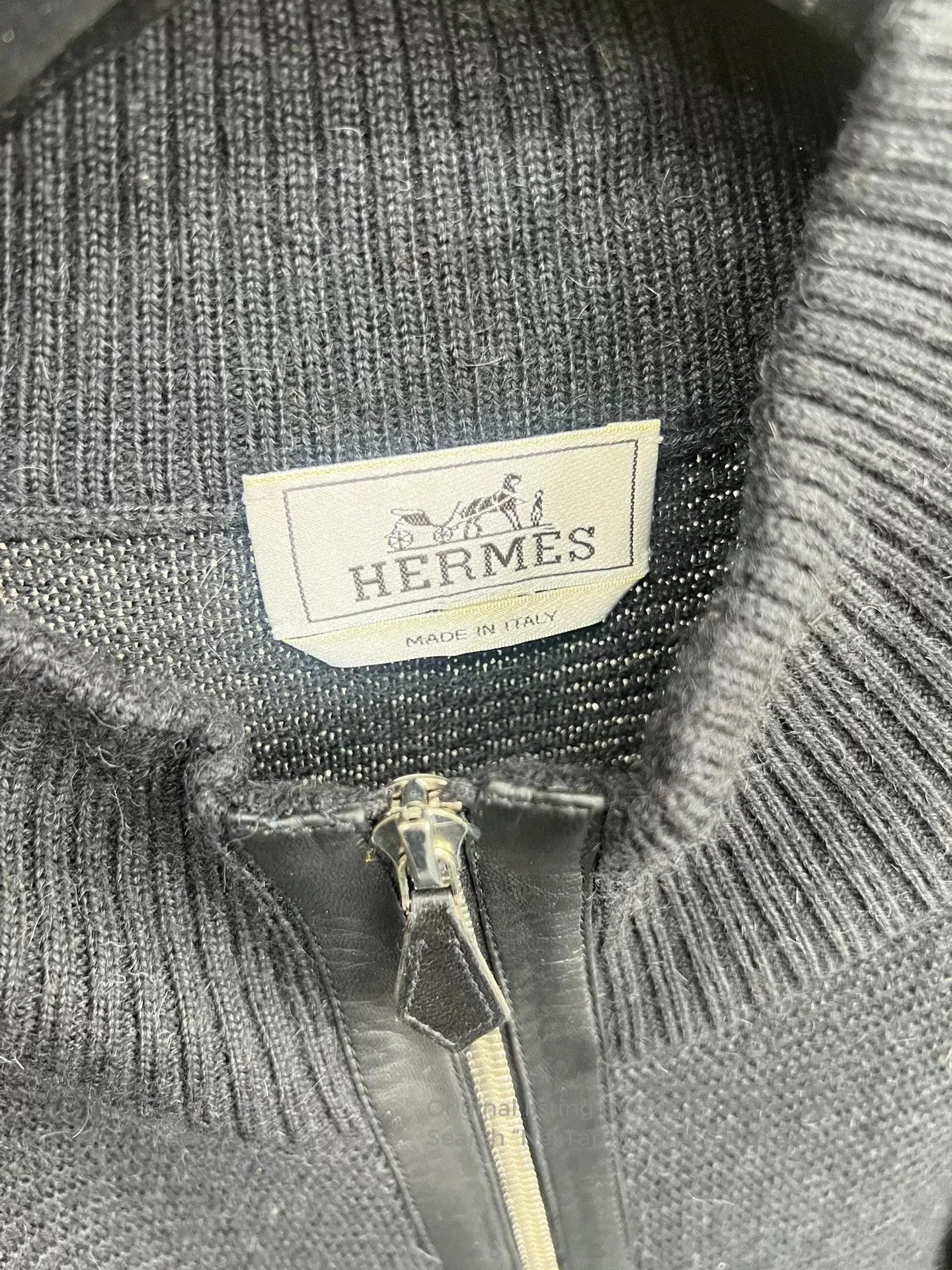 Hermes Hermes Alpaca Knit Zip Jacket XXL. Size US XXL / EU 58 / 5 - 3 Thumbnail