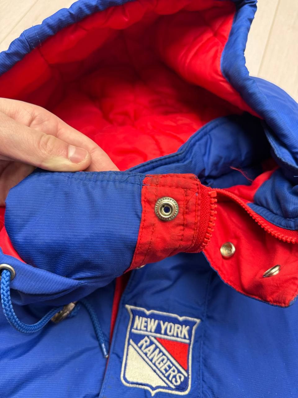 NHL Vintage 90s NHL Starter New York Rangers Half Zip Jacket Size US L / EU 52-54 / 3 - 6 Thumbnail