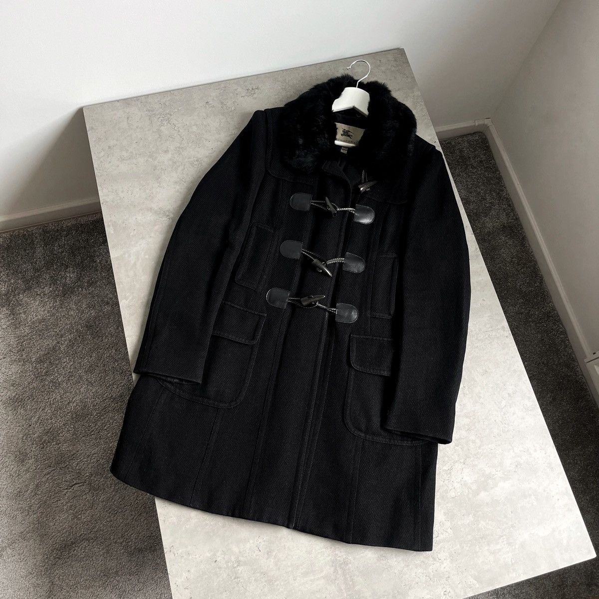 Burberry Vintage Burberry Duffer Coat Black Size UK 12 Size M / US 6-8 / IT 42-44 - 1 Thumbnail
