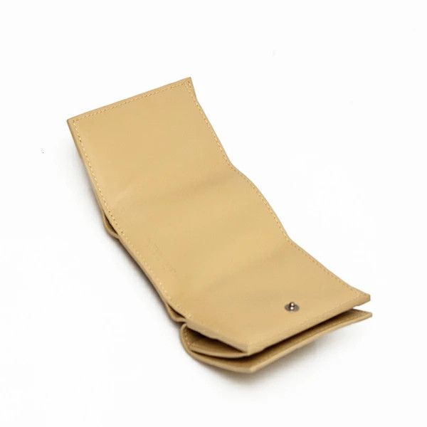 Bottega Veneta o1bcso1str0824 Size : OS / Tiny Tri-Fold Wallet in Beige Size ONE SIZE - 4 Thumbnail