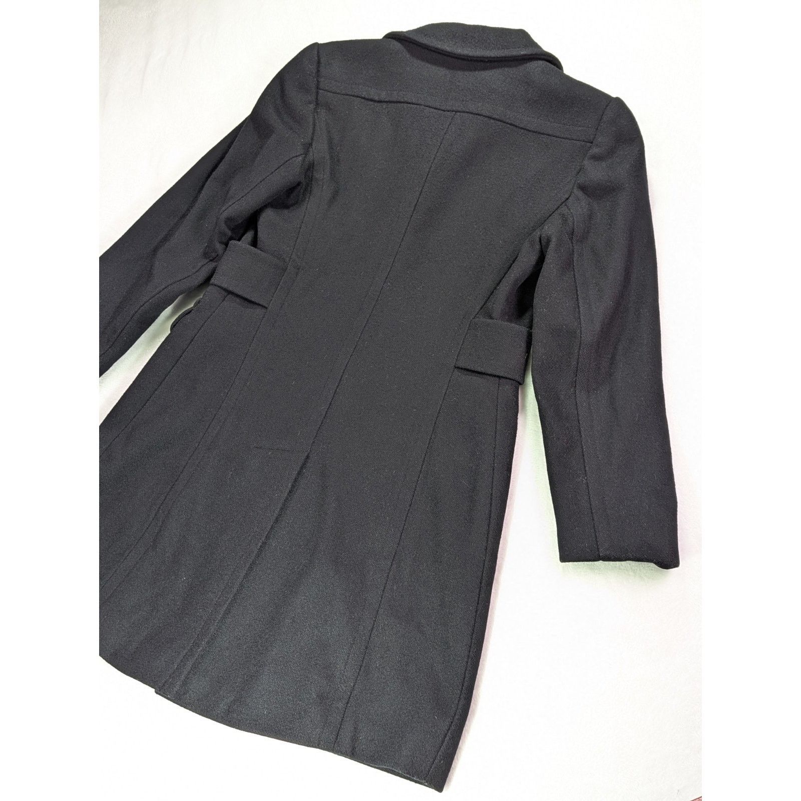 Other × Victoria's Secret VTG 90s Size 4P Black 100% Wool Mid-Length Pea Coat Size S / US 4 / IT 40 - 10 Thumbnail