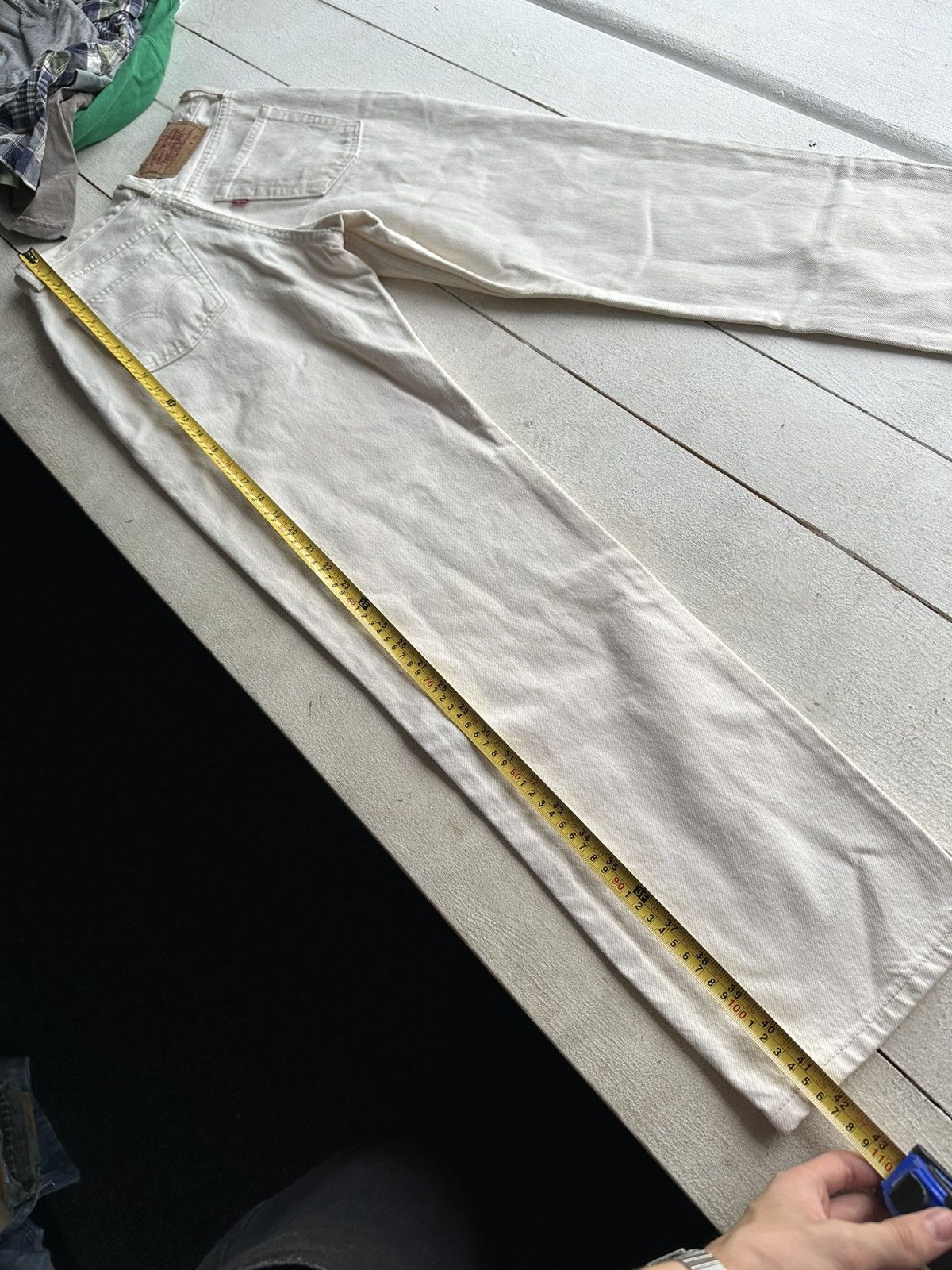 Levi's WHITE🚨Vintage 90s Levis Jeans 597 02 y2k Denim Size US 28 / EU 44 - 14 Thumbnail