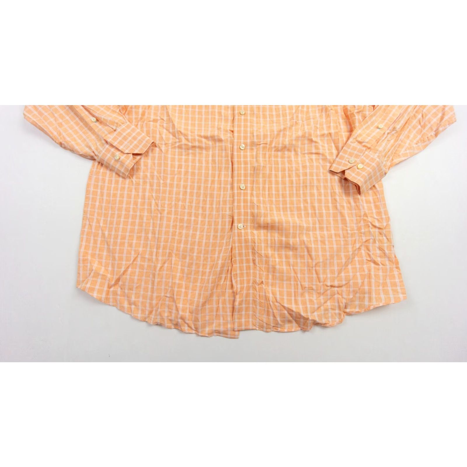Tommy Bahama Tommy Bahama Button-Up Shirt Mens 16.5 Orange Check Long Sleeve Collared Casual Size US L / EU 52-54 / 3 - 3 Thumbnail