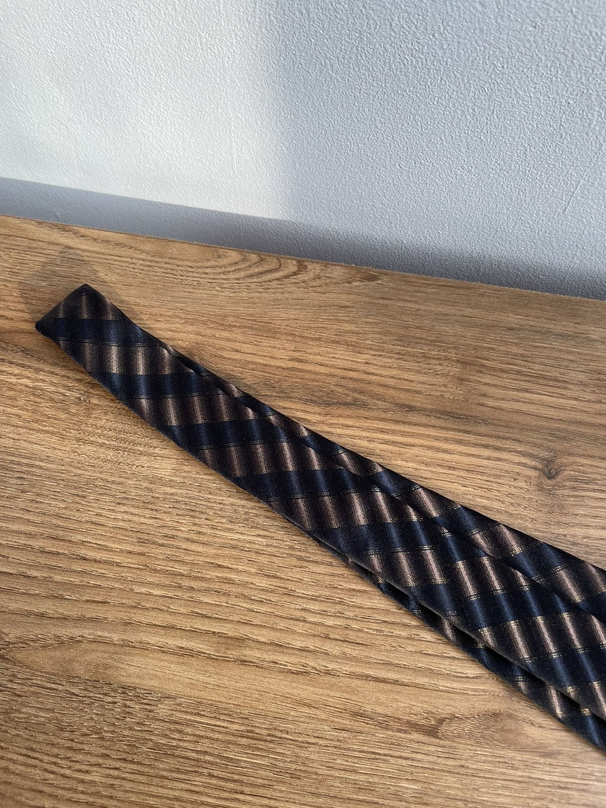 Dolce & Gabbana Dolce & Gabbana DG Men's Silk Brown Black Tie Cravatte Size ONE SIZE - 5 Thumbnail