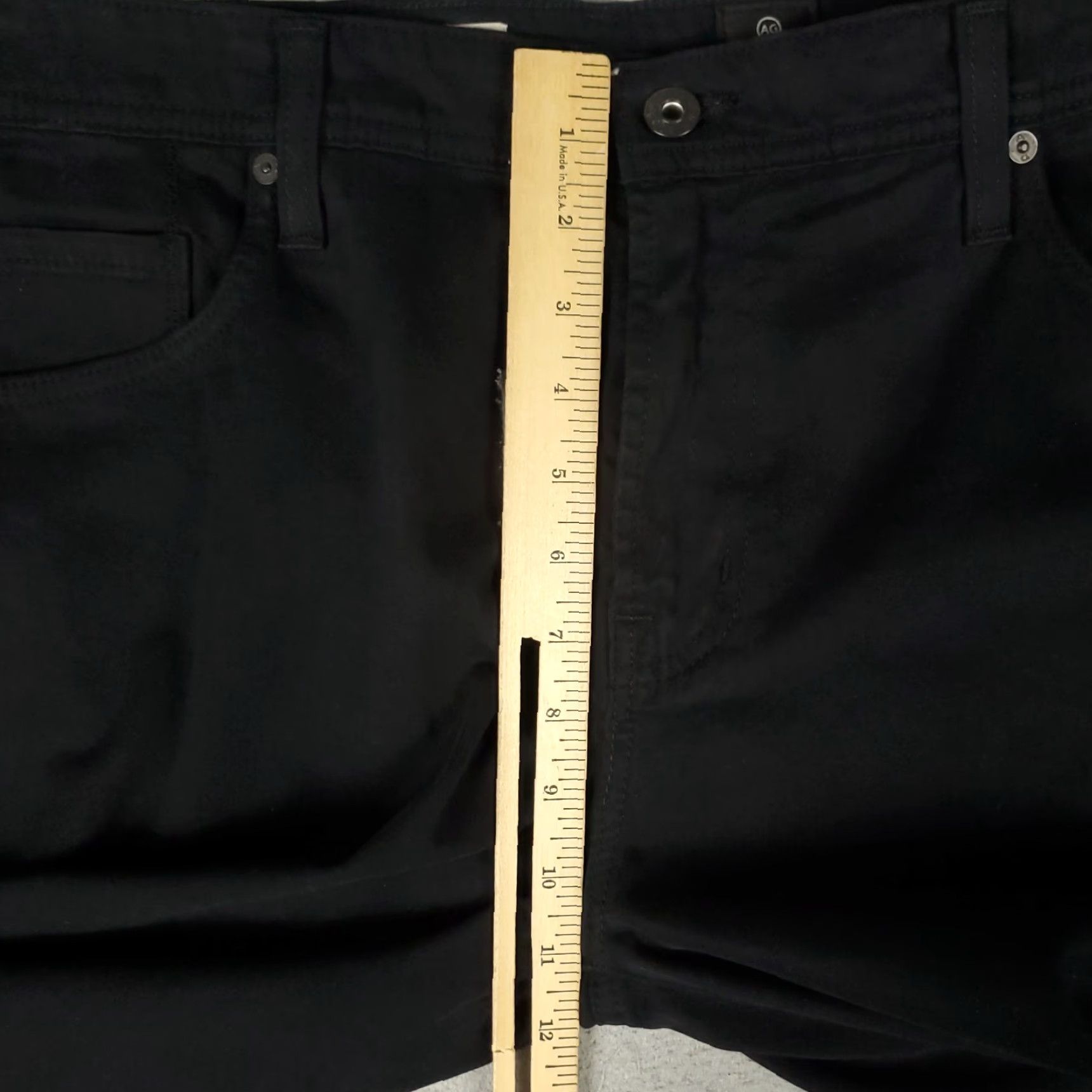 Vintage AG Adriano Goldschmied Jeans Mens 40x30 Black Protege Straight Leg Pants Size US 40 / EU 56 - 4 Thumbnail