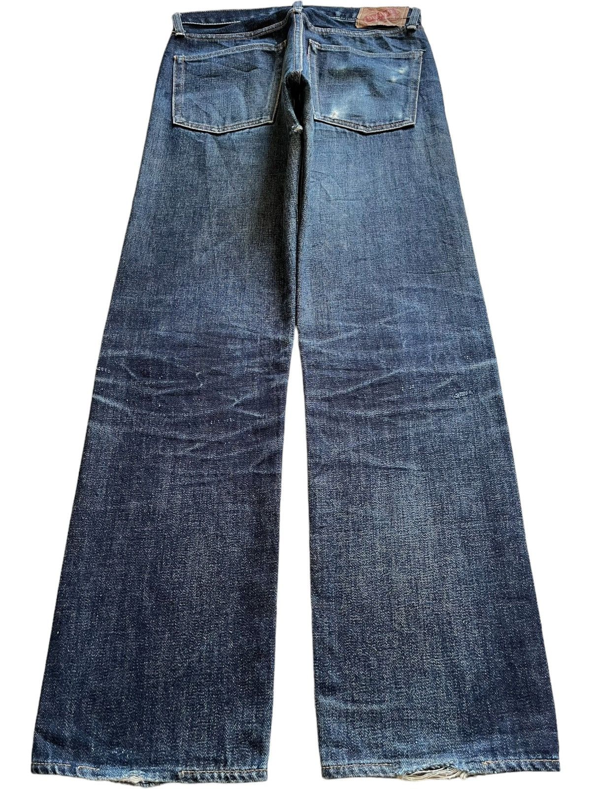 Denime Vintage Japanese Denime Selvedge Blue Wash Loose Jeans Size US 31 - 3 Thumbnail