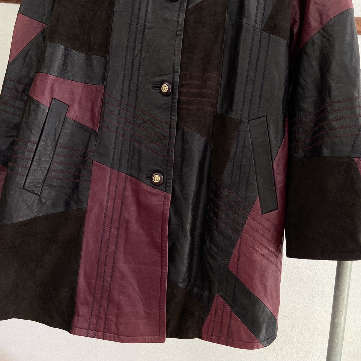 Balmain × Leather × Pierre Balmain Pierre Balmain Leather Coat Size L / US 10 / IT 46 - 3 Thumbnail