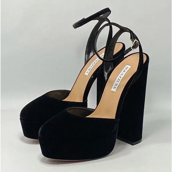 Aquazzura o1srvl11e1024 Pump in Black Size US 11 / IT 41 - 1 Thumbnail