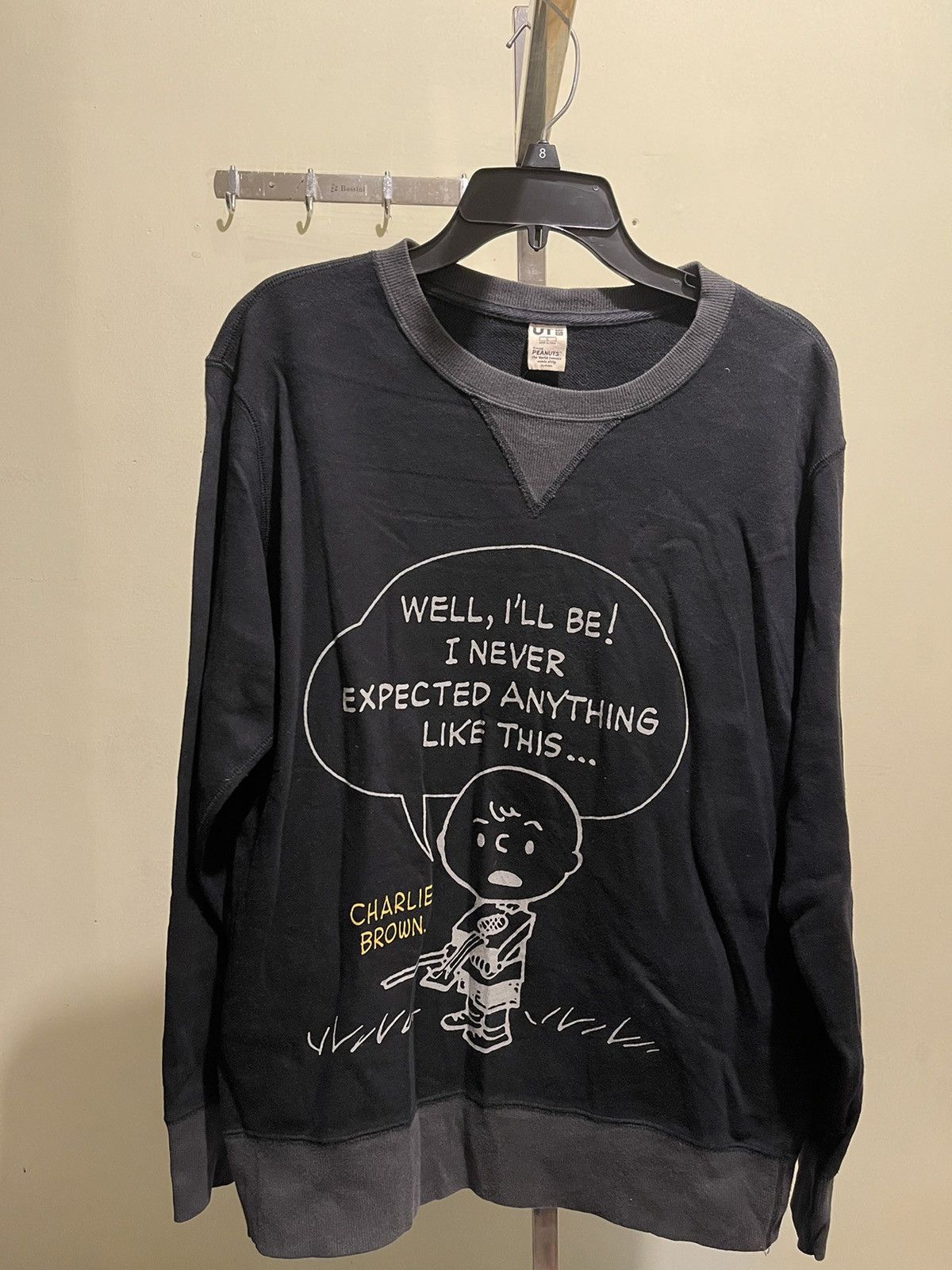 Peanuts × Uniqlo × Vintage Uniqlo x Peanuts Charlie Brown Sweatshirt - Black Size US L / EU 52-54 / 3 - 1 Thumbnail
