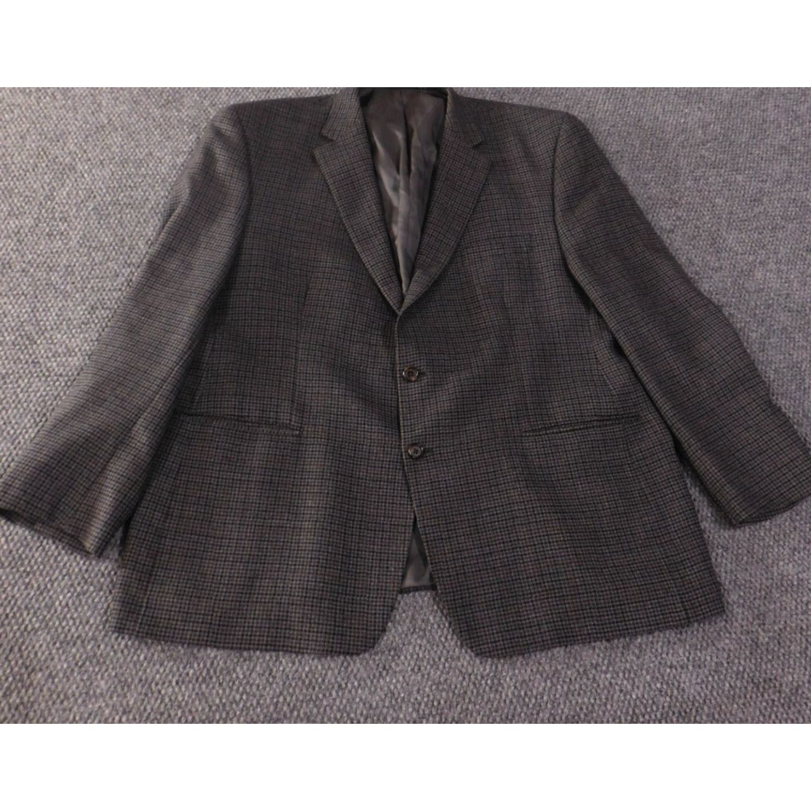 Ralph Lauren Lauren Ralph Lauren Blazer Men 48 Gray Two-Button Wool Tweed Suit Jacket X-Large? (Note: 48 size) Size 48R - 3 Thumbnail