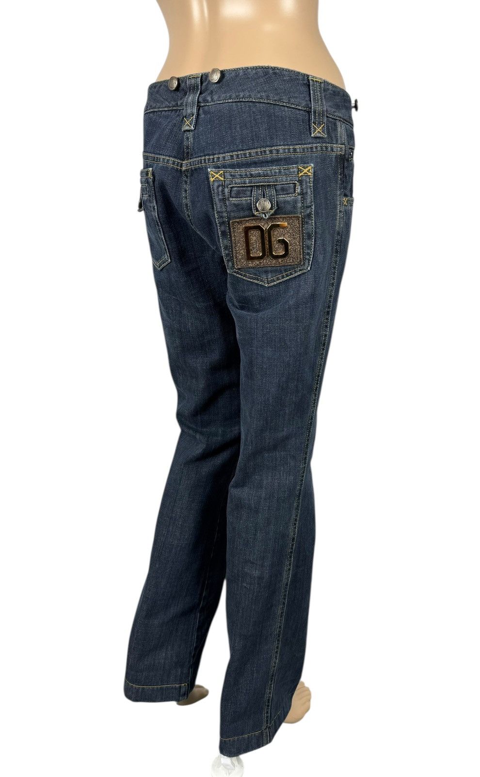 Dolce & Gabbana Dolce & Gabbana Vintage Jeans Bootcut Metal Logo Womens Size 40" / US 18 - 1 Thumbnail