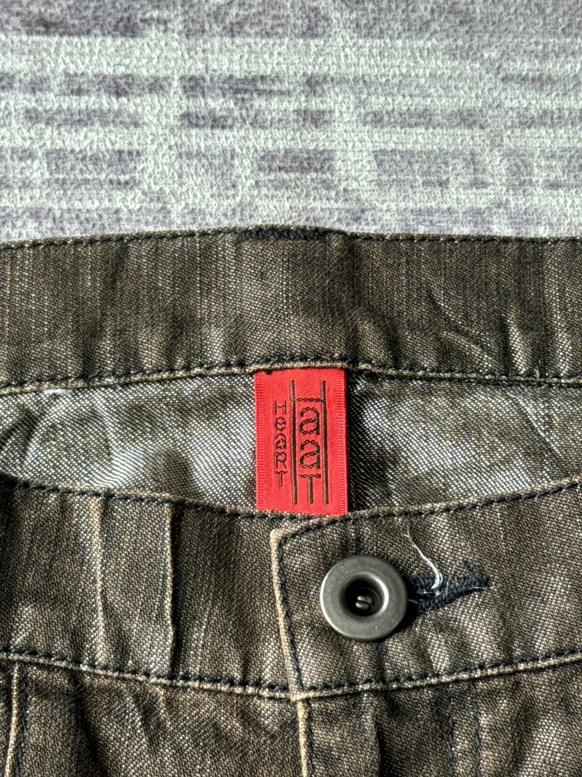 Issey Miyake Issey Miyake Heart HaaT Short Denim Pants Size US 33 - 4 Thumbnail