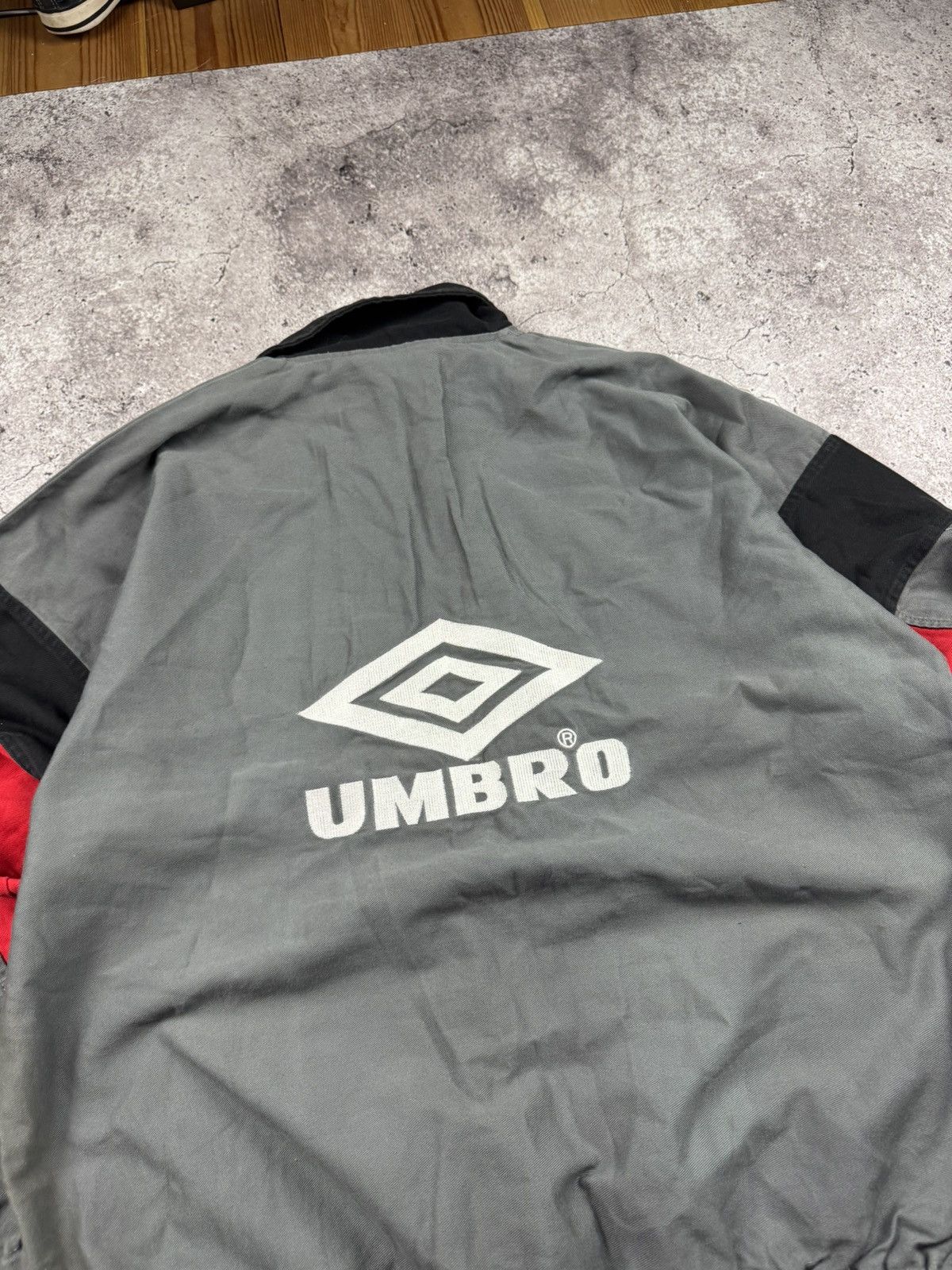 Umbro Vintage 90s UMBRO Drill Top Pro Training Sweatshirt Boxy Fit Size US XL / EU 56 / 4 - 5 Thumbnail