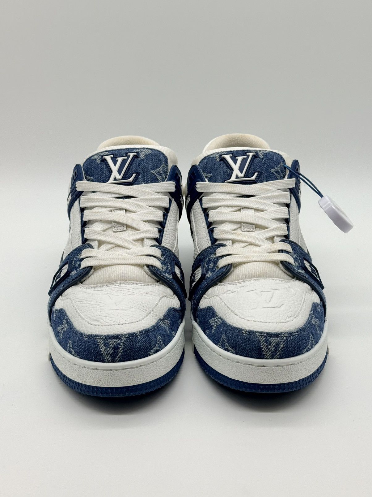 Louis Vuitton Size 9 - Louis Vuitton Trainer Blue Monogram Denim Size US 9 / EU 42 - 4 Thumbnail