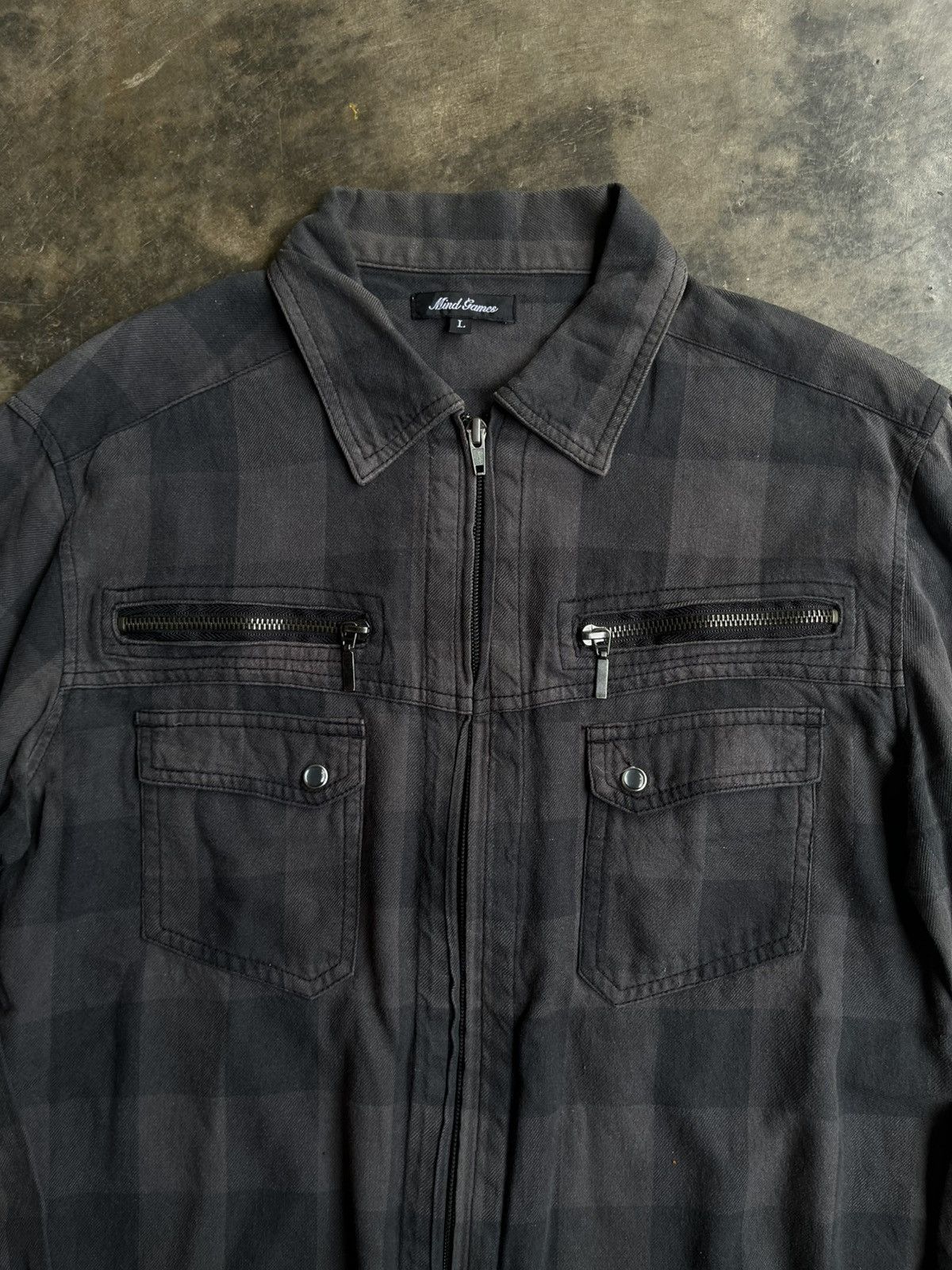 Isamu Katayama Backlash Japanese 2000’s Mind Games Shirts Zipper Tectical Pocket Size US L / EU 52-54 / 3 - 3 Thumbnail