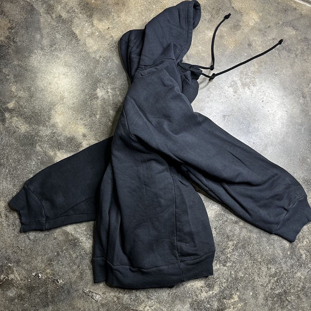 Vintage vintage black zip up thermal lined hoodie Size US L / EU 52-54 / 3 - 8 Thumbnail