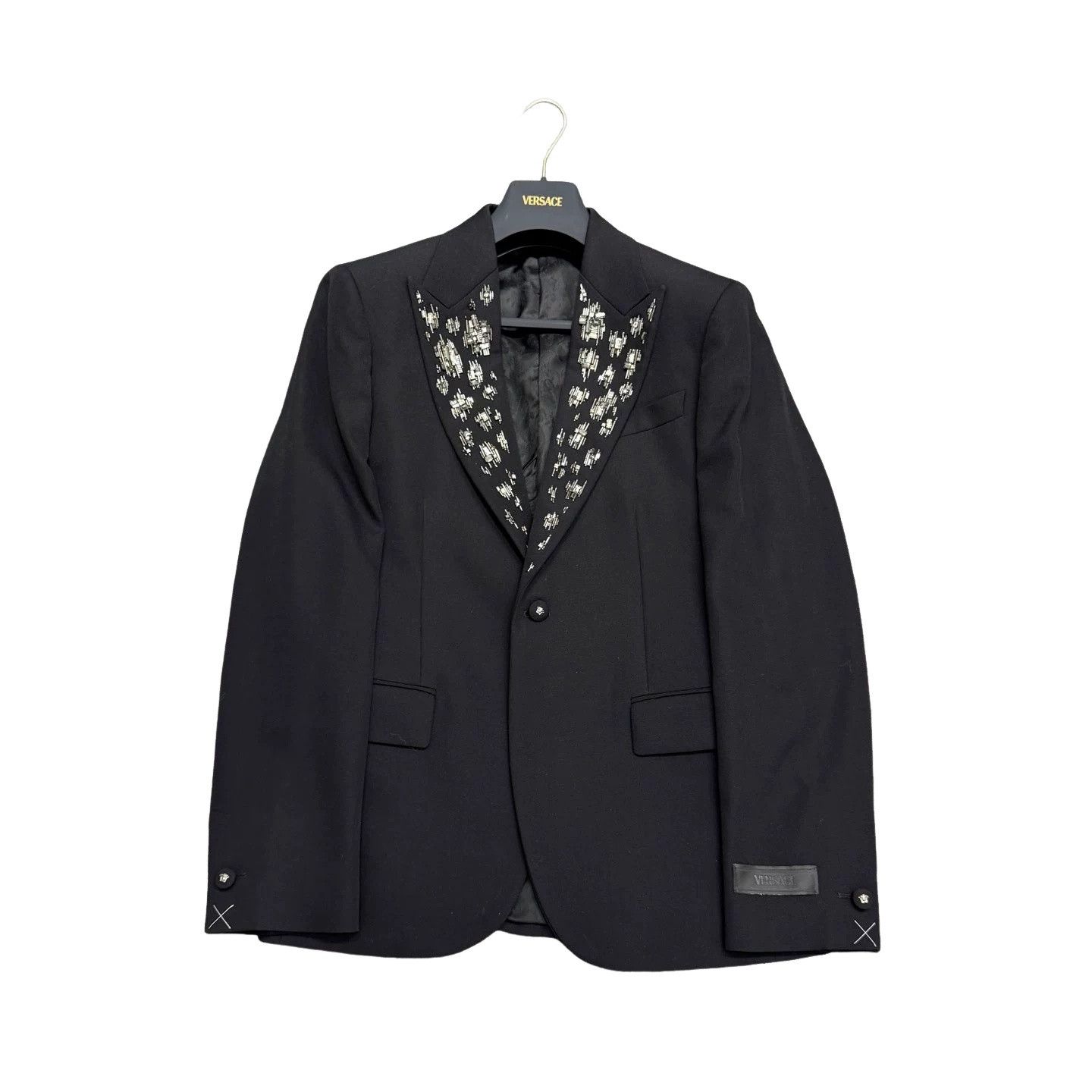 Versace Versace Crystal Embellished Wool Blazer Size 38R Size 38R - 1 Thumbnail