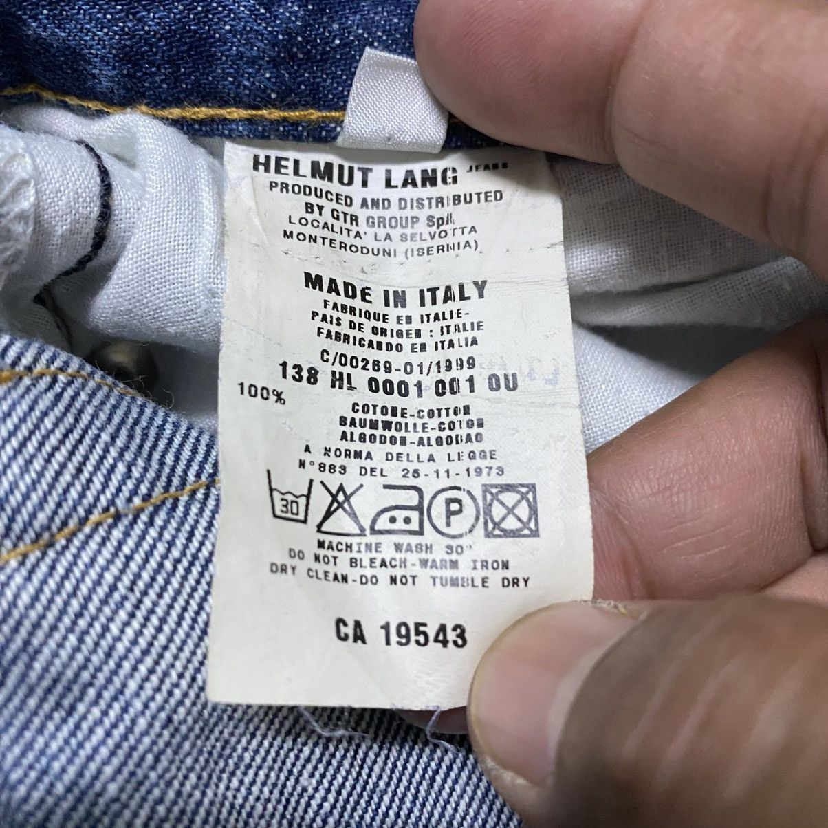 Helmut Lang Rare‼️🔥Vintage 1999 Helmut Lang Jeans Italian Classic Cut Size 32" / US 10 / IT 46 - 12 Thumbnail