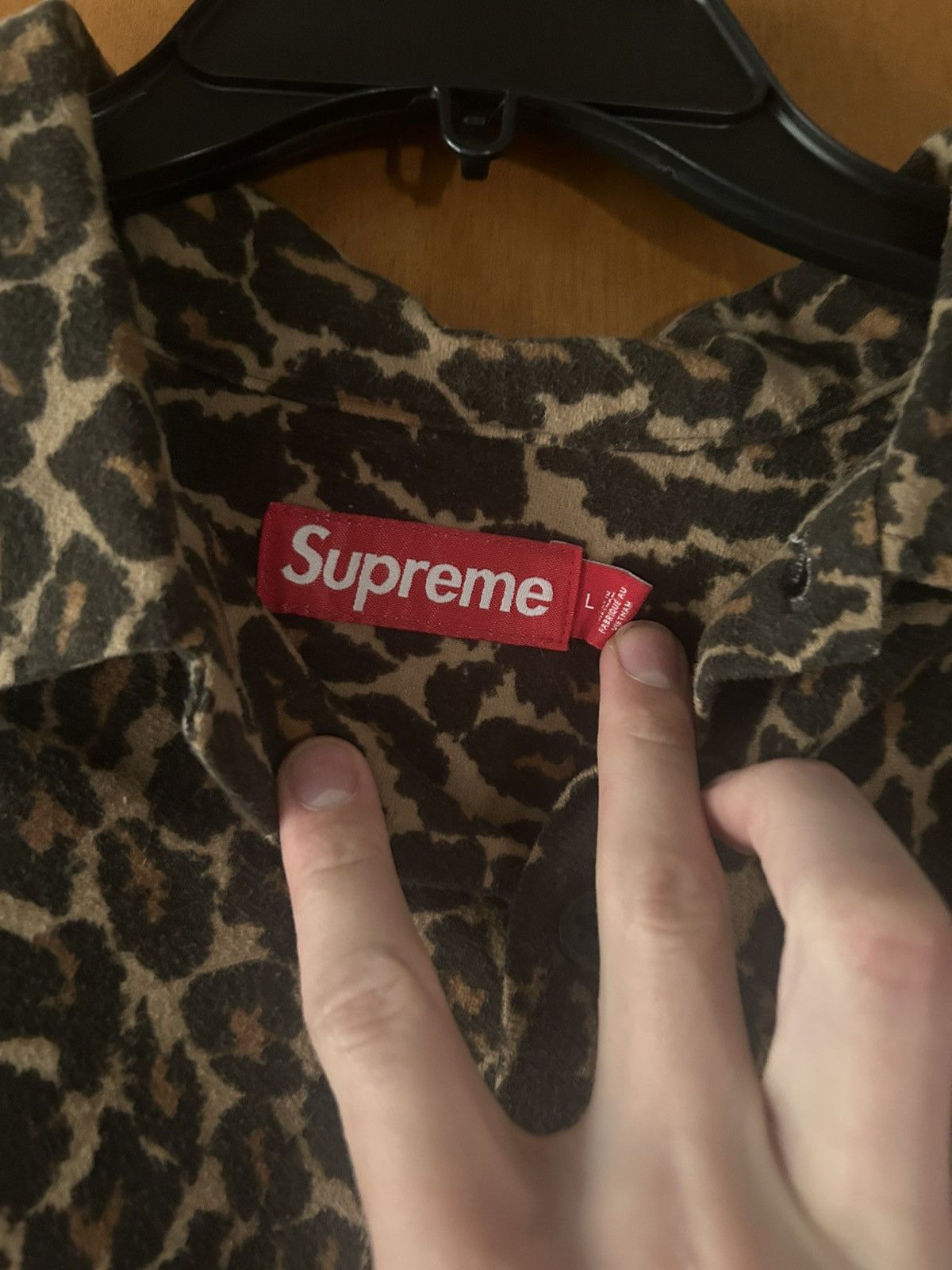 Supreme Supreme Leopard print flannel button up Size US L / EU 52-54 / 3 - 2 Thumbnail