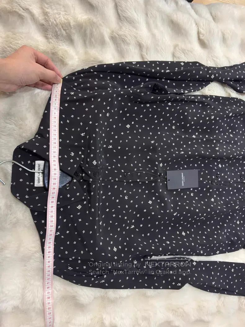Saint Laurent Paris Saint Laurent Paris size 39 Symbol Pure Silk Shirt Size US M / EU 48-50 / 2 - 7 Thumbnail