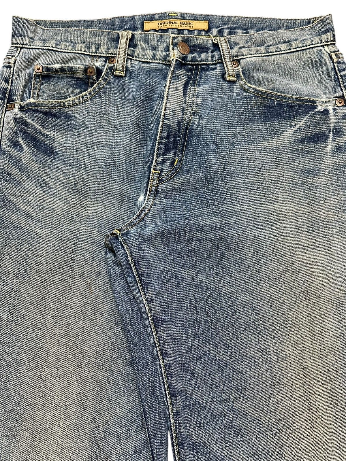 Japanese Brand Vintage Japanese Uniqlo Blue Wash Style Baggy Jeans Size US 31 - 4 Thumbnail