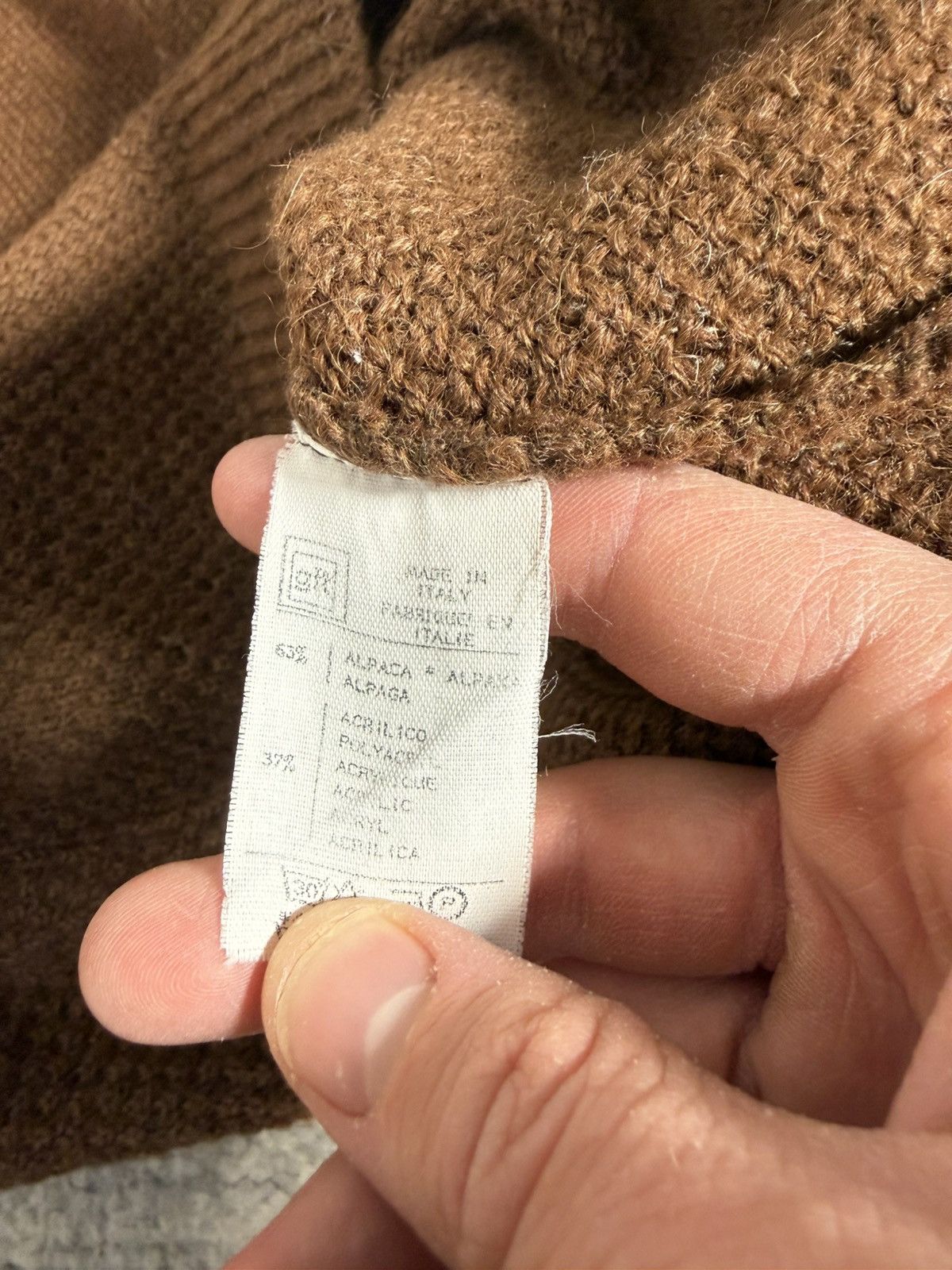Valentino Vintage 80s Valentino Garavani Uomo Alpaca Wool Sweater Size US M / EU 48-50 / 2 - 8 Thumbnail